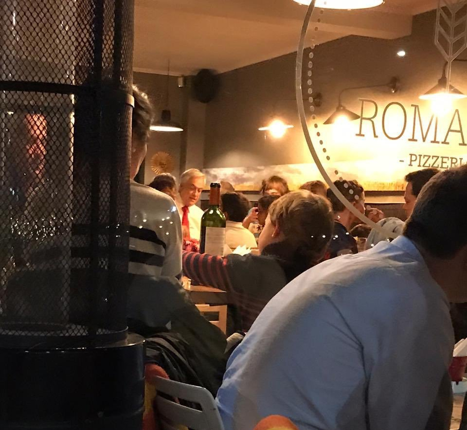 presidente cenando
